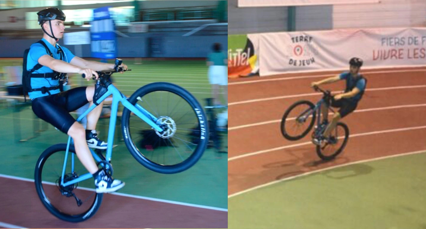 ଗୋଟିଟିଏ ଟାୟାରରେ ସାଇକେଲ ଚାଳନା