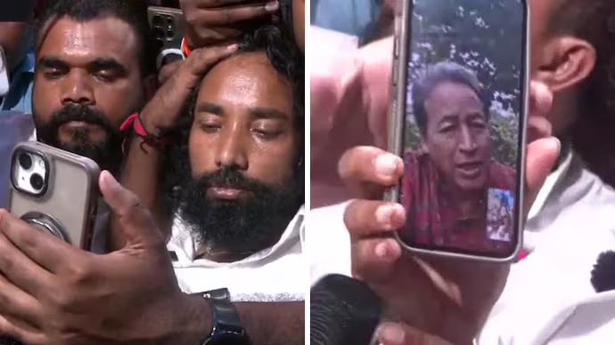 ସୋନମ ୱାଙ୍ଗଚୁକଙ୍କ ଅନୁରୋଧରେ ଅନଶନରତ ଝାଡ଼ଖଣ୍ଡ ଛାତ୍ର ନେତା ପାଣି ପିଇଲେ
