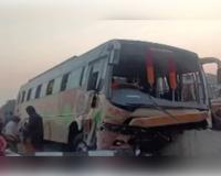 ତୀର୍ଥଯାତ୍ରୀ ବସ ଦୁର୍ଘଟଣାଗ୍ରସ୍ତ,ଡ୍ରାଇଭର ମୃତ ୧୦ ଆହତ  