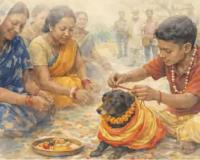 ଦୋଷ କାଟିବାକୁ କୁକୁରକୁ ବିବାହ