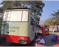  ବ୍ରେକ ଫେଲ ହେଲା ପୋଲିସ ଗାଡି,ଅଳ୍ପକେ ବର୍ତ୍ତୀଲେ ଆନ୍ଦୋଳନକାରୀ ଏବଂ ପୋଲିସ 